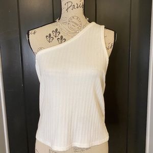 ONE SHOULDER CROP TANK TOP - AMERICAN EAGLE - BRAND NEW